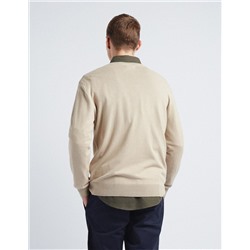 Knitted Jumper, Men, Beige