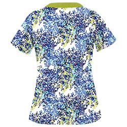 UA Pop Dots White Print Scrub Top