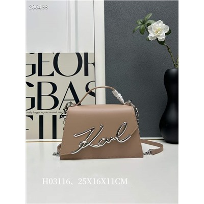 Ms. Karl Lagerfeld, оригинальная воловья кожа | Подходящая фурнитура Модель: H03116, линейка |  Размер: 25X16X11 СМ