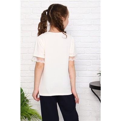 Олеся короткий рукав блузка детская