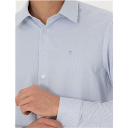 Mavi Slim Fit Uzun Kollu Gömlek