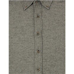 Yeşil Slim Fit Uzun Kollu Gömlek