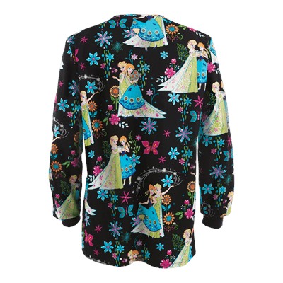 Cherokee Tooniforms Frozen Fever Warm-Up Scrub Jacket