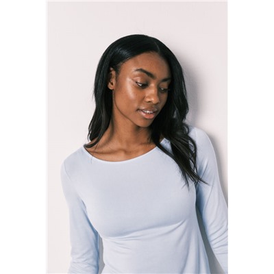 Pijama corto viscosa tacto suave azul