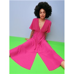 Midikleid aus Viskose