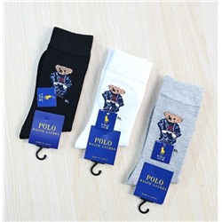 Однослойные толстые хлопковые носки средней высоты (1 шт) RALPH LAURE*N