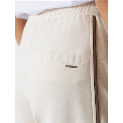 Прямые брюки с лампасами из эластичного футера двухнитки без начеса