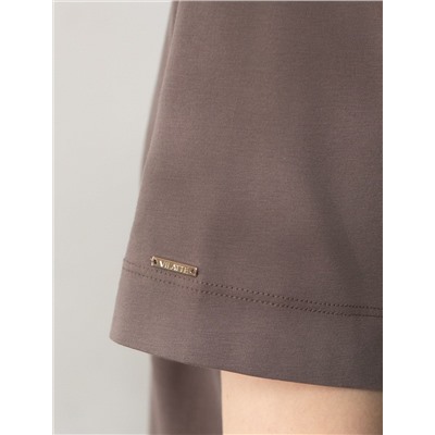 Свободная футболка из премиального хлопка с эластаном