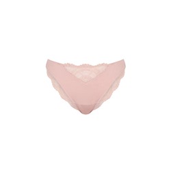 Braga clásica encaje cintura "V" rosa
