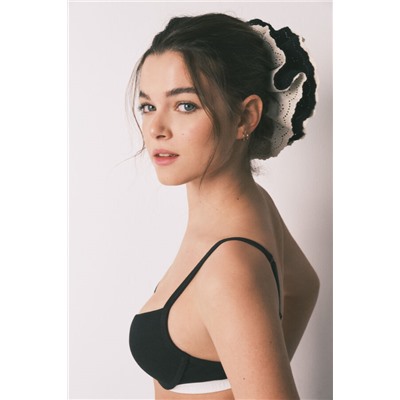 Sujetador push up algodón negro