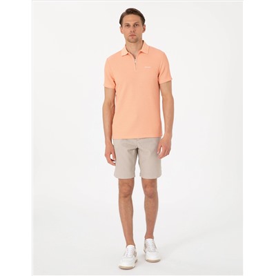 Vizon Slim Fit Gofre Dokuma Şort