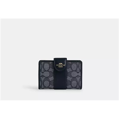 Medium Corner Zip Wallet In Signature Canvas