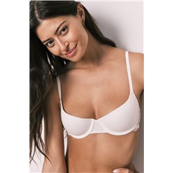 Sujetador clásico relleno algodón blanco BEAUTIFUL
