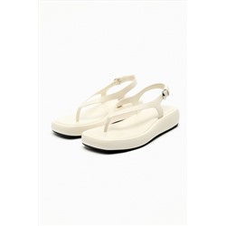 SANDALIA PIEL FLATFORM