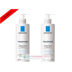 La Roche Posay Toleriane Dermo-Nettoyant Fluide Visage & Yeux 2x400mlLot  × 2