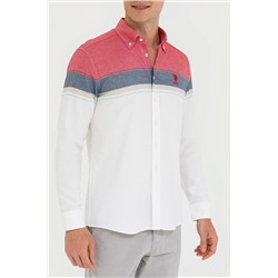 Erkek Kırmızı Uzun Kollu Gömlek