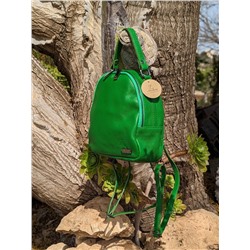 ZAPATOS · 2364-flores-verde+AB.Z · Pelle · mochila NAPA (630) verde
