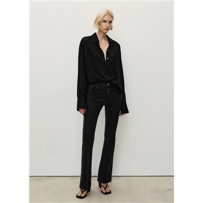 Jeans Fiona flare tiro medio