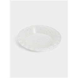 Форма для запекания, 25 см, фарфор P, круглая, молочная, в крапинку, Speckle