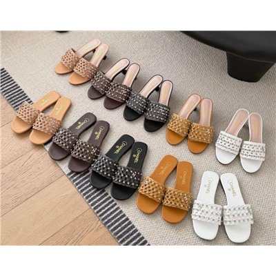 Женские шлепки / мюли 5 цветов ШАНЕЛ*Ь