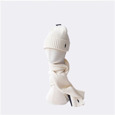 Вязаный комплект из шарфа и шапки РАЛЬ*Ф Л