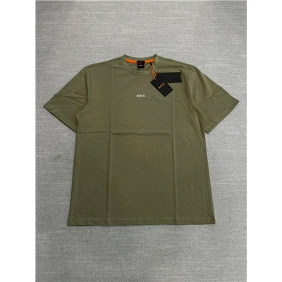 Базовая футболка с небольшим вышитым логотипом  (5 цветов ) ХУГ*О