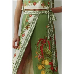 Костюм женский топ и юбка миди на запах  Н*М