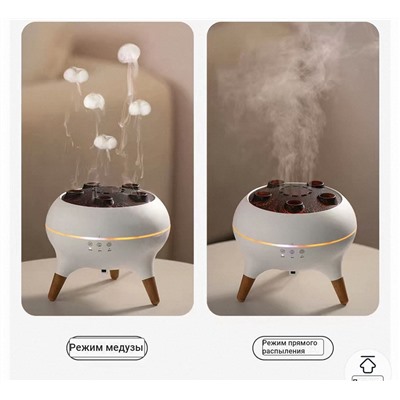 Креативный увлажнитель с ароматизацией воздуха и с паром в форме медузы