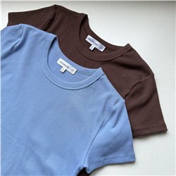 Футболка в рубчик для девочек  Decjub*a  Экспорт