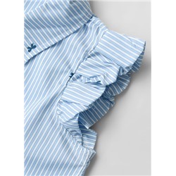 Полосатая рубашка для девочек. Хлопок 100%