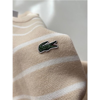 Трикотажный мужской пуловер в полоску ЛАКОСТ*Е