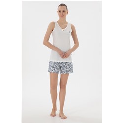 Kadın Ekru Pijama Takımı