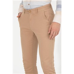 Erkek Camel Kanvas Pantolon