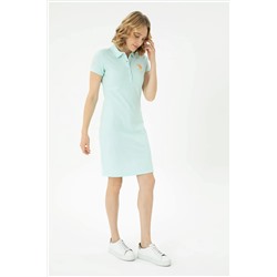 Kadın Su Yeşili Örme Elbise