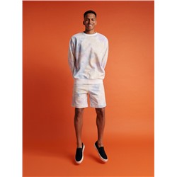 Sweatshorts in Batik-Optik