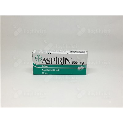 ASPIRIN 500 MG 20 TABLET