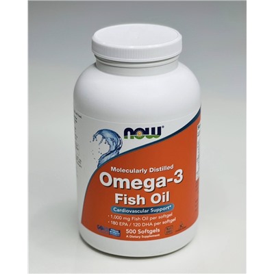 Now Omega-3 Fish Oil 500 капсул