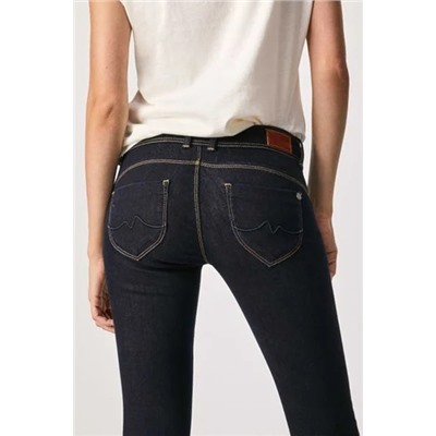 Jeans fit slim cropped New Brooke Negro
