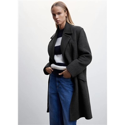Abrigo doble botonadura -  Mujer | MANGO OUTLET Melilla
