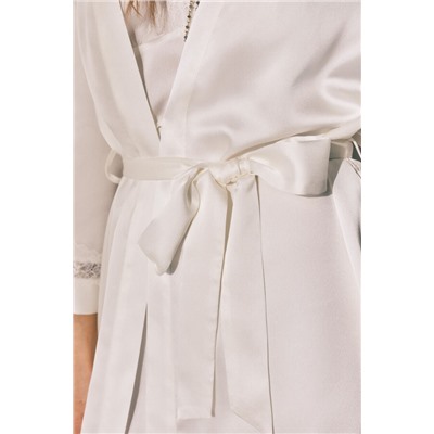 Bata larga satén beige