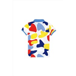 Erkek Çocuk Beyaz Polo Yaka Tişört