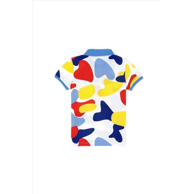 Erkek Çocuk Beyaz Polo Yaka Tişört