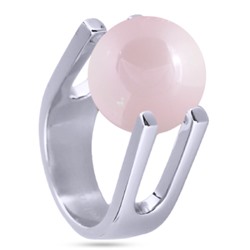 Кольцо (Майорка 14мм розовая; покрытие родий), Есть комплект