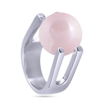 Кольцо (Майорка 14мм розовая; покрытие родий), Есть комплект