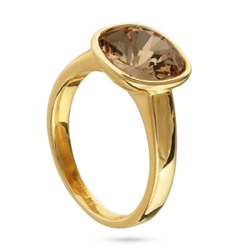 Кольцо Триумф (кристаллы SW мед 10мм; покрытие золото), Есть комплект