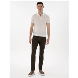 Kahverengi Slim Fit Jean Pantolon