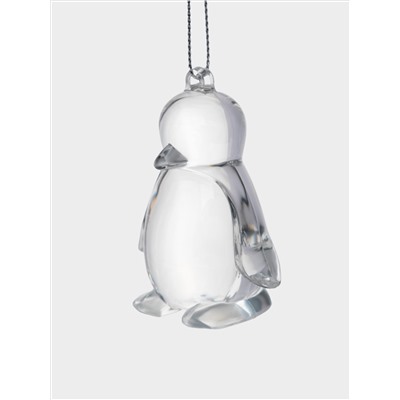 Игрушка елочная, 4х5 см, акрил, Пингвин, Event