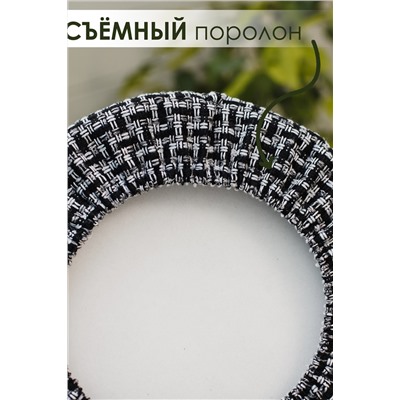 Набор сидушек на круглый табурет 4 шт Плетенка черный