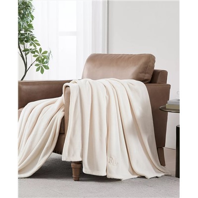 Lauren Ralph Lauren Micromink Plush Blanket, Twin (Плюшевое одеяло)
