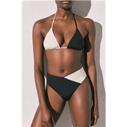 Braga bikini alta color block B&W